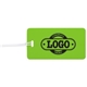 a lime tag & clear strap two color luggage tag