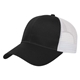 aerial view a black/white value trucker cap, image 1 of 5