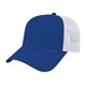 aerial view a royal/white value trucker cap, image 1 of 5