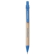 aerial view a blue pms2925 ecologist recycled ballpoint pen, image 1 of 4