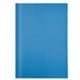 aerial view a blue pms2925 perfect bound eco notebook, image 1 of 2
