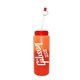 a orange to tropical red mood(tm) 32 oz sports bottle with flexible straw