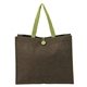 aerial view a olive melbourne natural jute tote, image 1 of 2