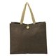 aerial view a natural melbourne natural jute tote, image 1 of 2
