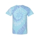 aerial view a wildflower dyenomite - multi - color spiral tie - dyed t - shirt - colors, image 1 of 4