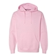 aerial view a light pink independent trading co. - unisex midweight hooded sweatshirt, image 1 of 4