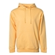 aerial view a peach independent trading co. - unisex midweight hooded sweatshirt, image 1 of 4