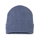 a heather navy sportsman - 12 solid cuffed beanie - colors