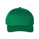 aerial view a pepper green flexfit hat - cotton blend cap, image 1 of 4