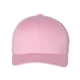 aerial view a pink flexfit hat - cotton blend cap, image 1 of 4