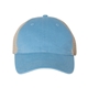 aerial view a columbia blue/ khaki richardson trucker snapback cap, image 1 of 3