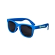 aerial view a blue youth single - tone matte sunglasses, image 1 of 2