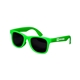 aerial view a green-lime youth single - tone matte sunglasses, image 1 of 2