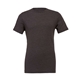 aerial view a dark grey heather bella + canvas - cvc jersey tee - colors, image 1 of 3