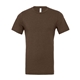 aerial view a heather brown bella + canvas - cvc jersey tee - colors, image 1 of 3