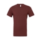 aerial view a heather cardinal bella + canvas - cvc jersey tee - colors, image 1 of 3