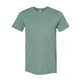 aerial view a heather dusty blue bella + canvas - cvc jersey tee - colors, image 1 of 3