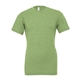 aerial view a heather green bella + canvas - cvc jersey tee - colors, image 1 of 4