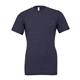aerial view a heather midnight navy bella + canvas - cvc jersey tee - colors, image 1 of 3