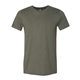 aerial view a heather military green bella + canvas - cvc jersey tee - colors, image 1 of 3