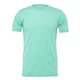 aerial view a heather mint bella + canvas - cvc jersey tee - colors, image 1 of 3