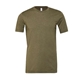 aerial view a heather olive bella + canvas - cvc jersey tee - colors, image 1 of 3