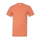 aerial view a heather orange bella + canvas - cvc jersey tee - colors, image 1 of 3