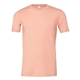 aerial view a heather peach bella + canvas - cvc jersey tee - colors, image 1 of 3