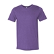 aerial view a heather team purple bella + canvas - cvc jersey tee - colors, image 1 of 3