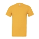 aerial view a heather yellow gold bella + canvas - cvc jersey tee - colors, image 1 of 3