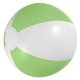 aerial view a white/green 12 custom printed beach ball, image 1 of 2