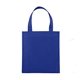 aerial view a blue eco - friendly 80 gsm simple tote, image 1 of 2