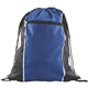 aerial view a royal blue spirit drawstring backpack, image 1 of 3