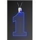 24 LIGHT UP PENDANT NECKLACES - Blue