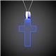 24 LIGHT UP PENDANT NECKLACES - Blue