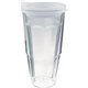 24 oz Double Wall Thermal Travel Tumbler with Clear Printed Insert - Acrylic Plastic