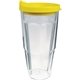 24 oz Double Wall Thermal Travel Tumbler with Clear Printed Insert - Acrylic Plastic