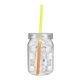 24 oz Plastic Mason Jar With Mood Straw