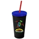 24 oz Stadium Tumbler Cup With Straw And Lid - Digital