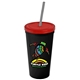 24 oz Stadium Tumbler Cup With Straw And Lid - Digital
