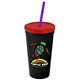 24 oz Stadium Tumbler Cup With Straw And Lid - Digital