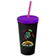 24 oz Stadium Tumbler Cup With Straw And Lid - Digital