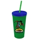 24 oz Stadium Tumbler Cup With Straw And Lid - Digital