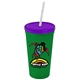 24 oz Stadium Tumbler Cup With Straw And Lid - Digital