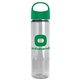 24 oz The Wave Transparent Bottle With Oval Crest Lid - Made with Tritan