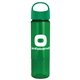 24 oz The Wave Transparent Bottle With Oval Crest Lid - Made with Tritan