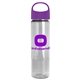 24 oz The Wave Transparent Bottle With Oval Crest Lid - Made with Tritan