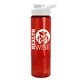 24 oz Wave Bottle - Drink - Thru Lid - Made with Tritan