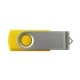 a pms yellow 012 c classic colored swing swivel usb flash drives - saver