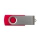 a pms 186c classic colored swing swivel usb flash drives - saver